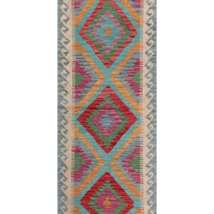 Maimana Afghanistan Kilim Rug - 200 x74 cm