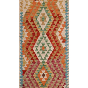 Maimana Afghanistan Kilim Rug - 179 x82 cm