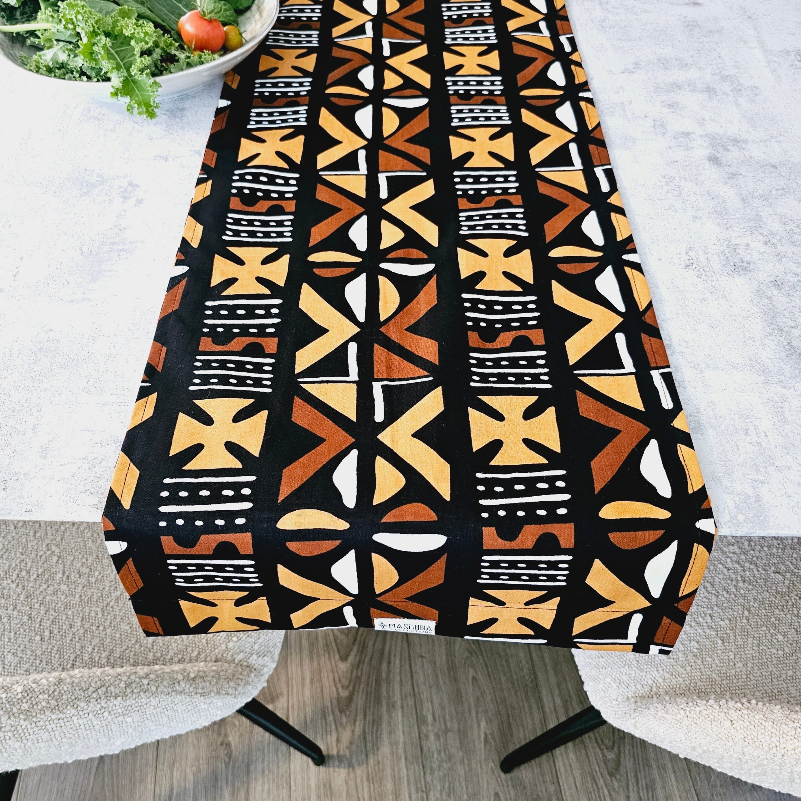 Table Runner 160x35cm | 180x35 | 200x35cm | 100% Cotton African Print Fabric