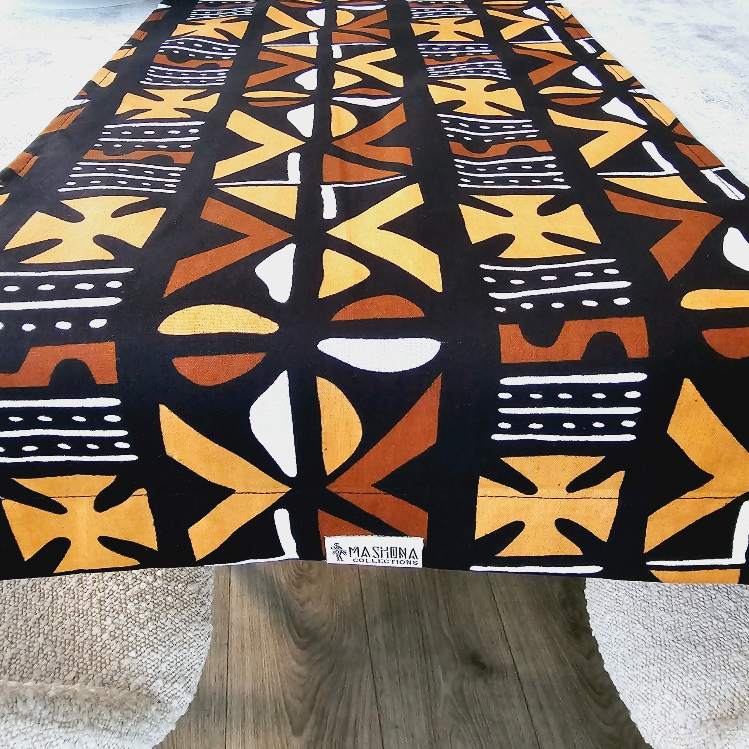 Table Runner 160x35cm | 180x35 | 200x35cm | 100% Cotton African Print Fabric - Image 2