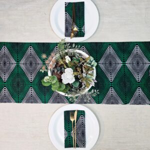 Table Runner and Set of 8 Napkins | 100% Cotton African Print Fabric