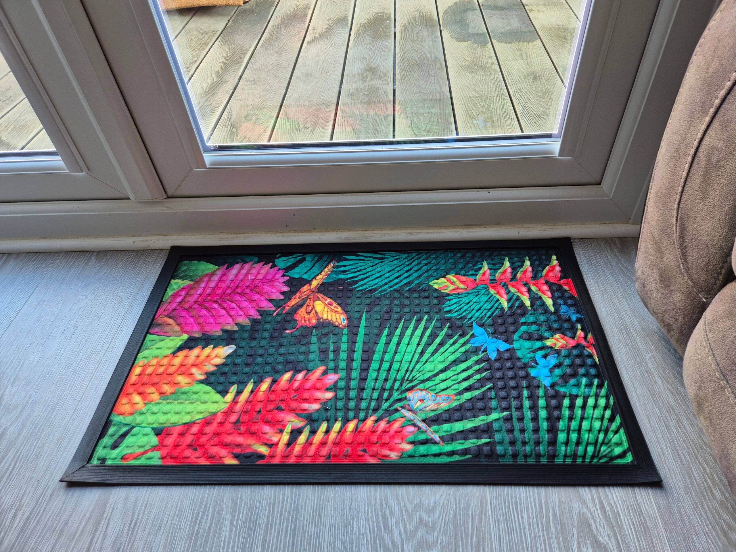 3D Embossed Doormat, 75cm x 45cm - Butterflys - Image 5