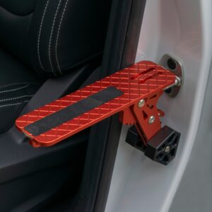 Type E Vehicle Car Door Step Up Ladder, Red