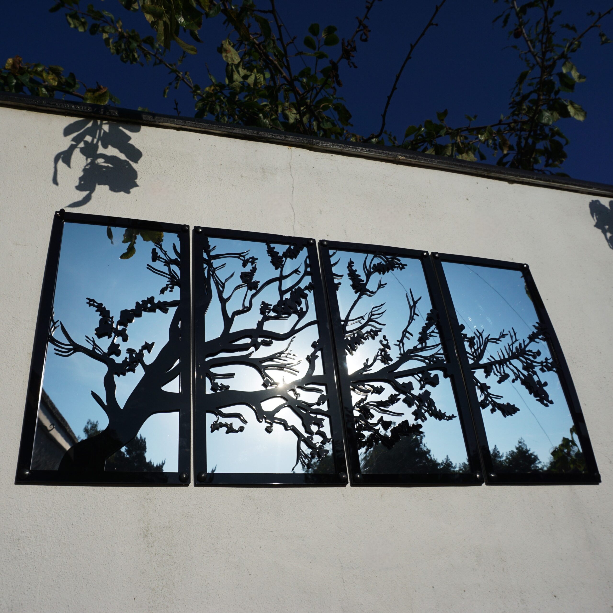 SunCatcher Garden Mirror Set of Four Panels Tree - Image 2