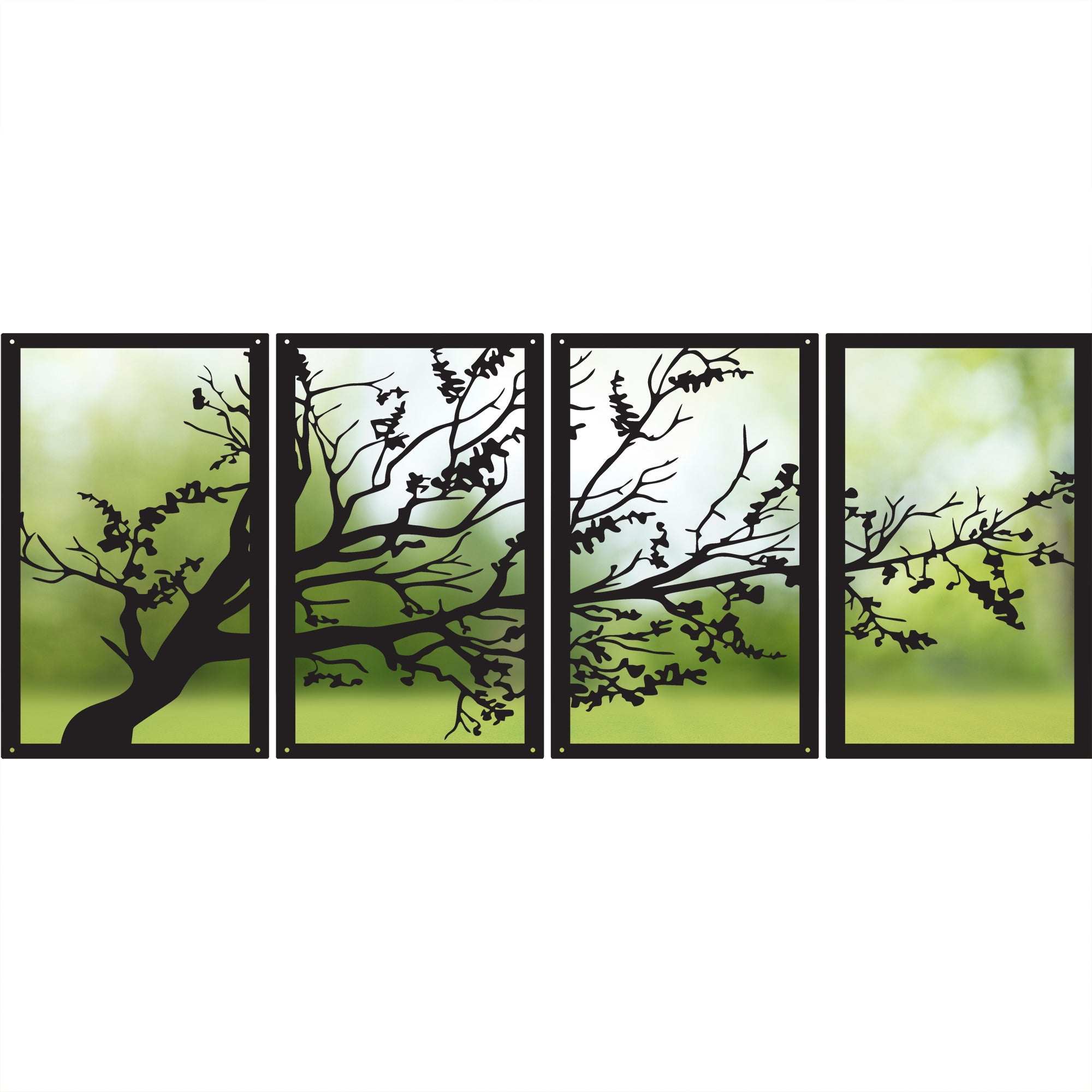 SunCatcher Garden Mirror Set of Four Panels Tree - Image 6