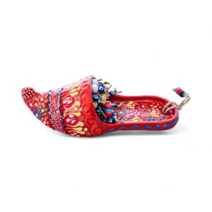 Handmade Ceramic Wall Decoration Slipper Red
