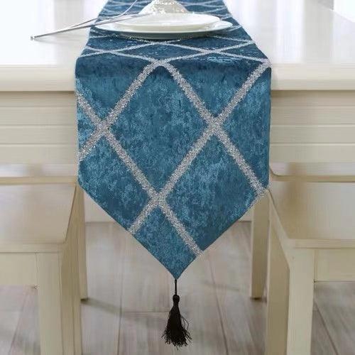 Multiple Design Party Christmas Wedding Velvet Table Runner - Image 8