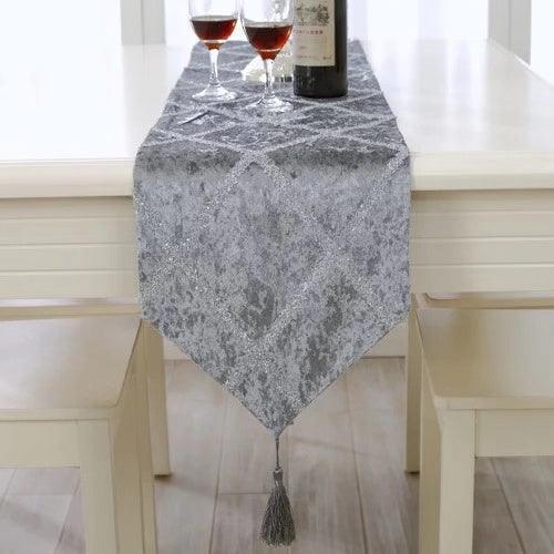Multiple Design Party Christmas Wedding Velvet Table Runner - Image 7