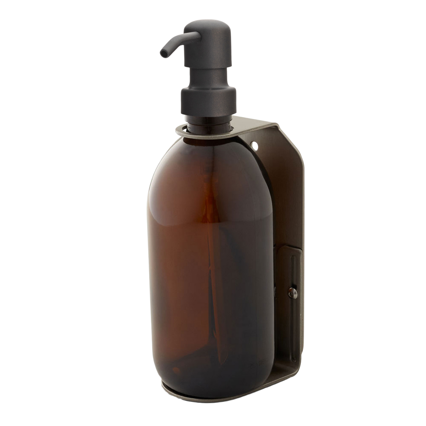 Nickel Single Wall Mounted Soap Dispenser - Image 6