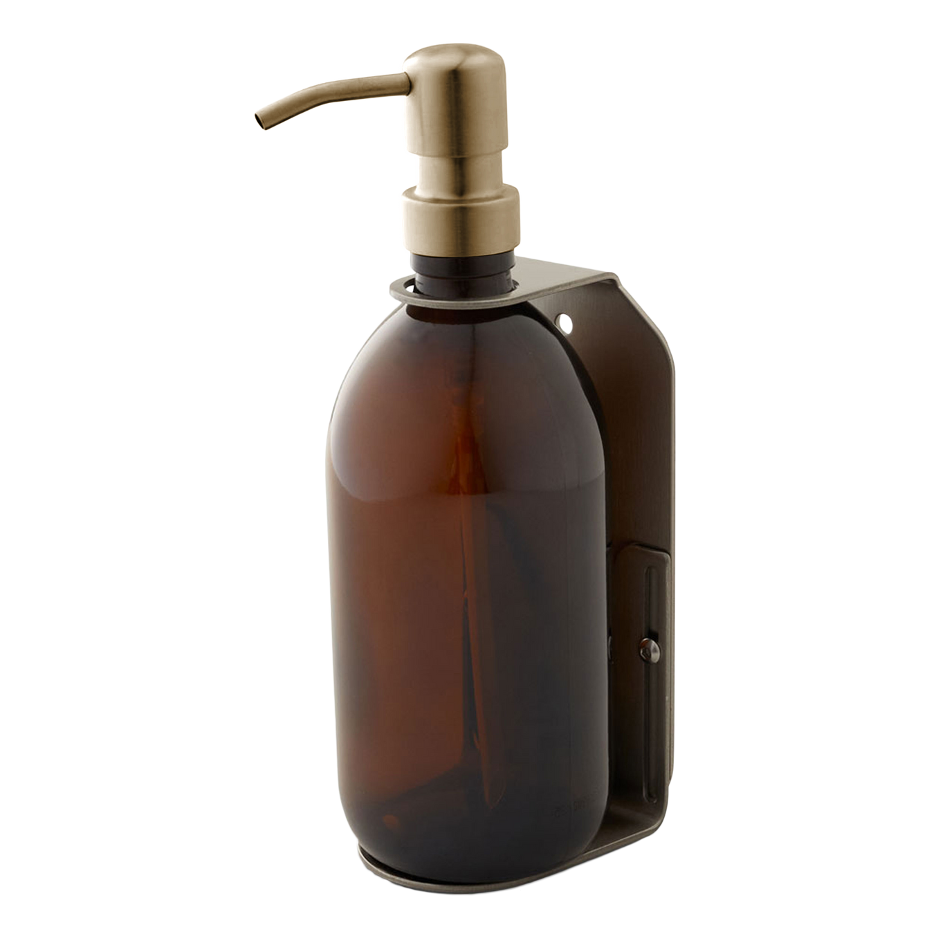 Nickel Single Wall Mounted Soap Dispenser - Image 5